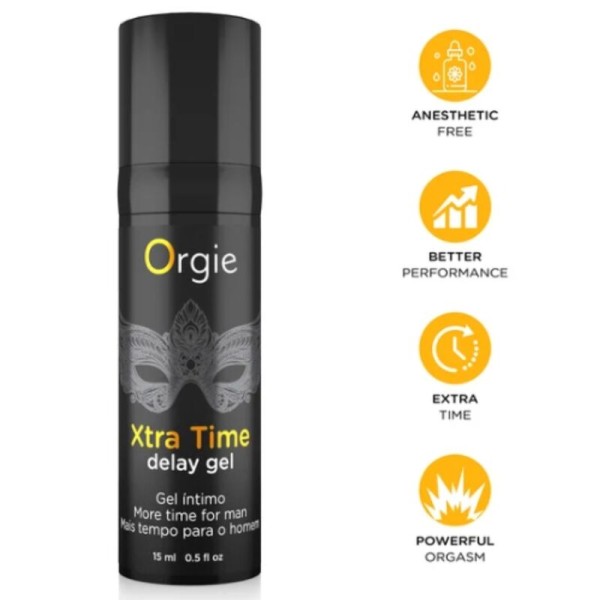 ORGIE XTRA TIME GEL RETARDANTE SIN ANESTESICOS 15 ML