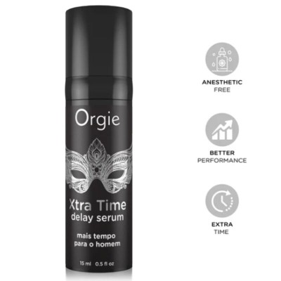 ORGIE XTRA TIME SERUM DE SILICONA RETARDANTE SIN ANESTESICOS 15 ML