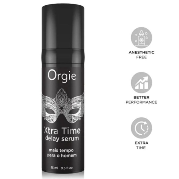 ORGIE XTRA TIME SERUM DE SILICONA RETARDANTE SIN ANESTESICOS 15 ML