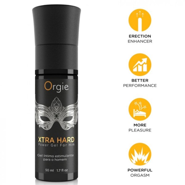 ORGIE XTRA HARD GEL POTENCIADOR PARA HOMBRE 50 ML