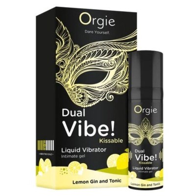 ORGIE DUAL VIBE LEMON GIN AND TONIC GEL INTIMO BESABLE EFECTO VIBRANTE 15 ML