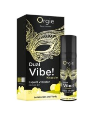 ORGIE DUAL VIBE LEMON GIN AND TONIC GEL INTIMO BESABLE EFECTO VIBRANTE 15 ML
