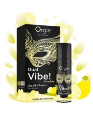 ORGIE DUAL VIBE LEMON GIN AND TONIC GEL INTIMO BESABLE EFECTO VIBRANTE 15 ML