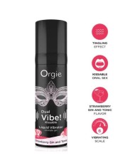 ORGIE DUAL VIBE GIN AND TONIC FRESA GEL INTIMO BESABLE EFECTO VIBRANTE 15 ML