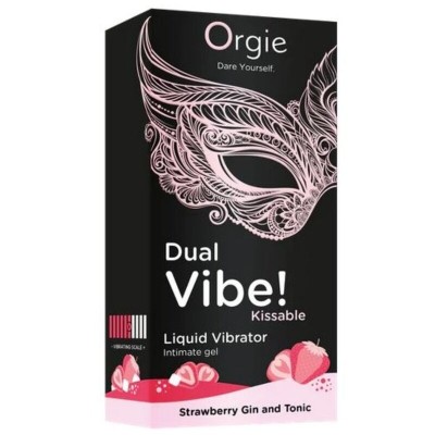 ORGIE DUAL VIBE GIN AND TONIC FRESA GEL INTIMO BESABLE EFECTO VIBRANTE 15 ML