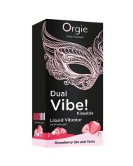 ORGIE DUAL VIBE GIN AND TONIC FRESA GEL INTIMO BESABLE EFECTO VIBRANTE 15 ML