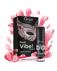 ORGIE DUAL VIBE GIN AND TONIC FRESA GEL INTIMO BESABLE EFECTO VIBRANTE 15 ML