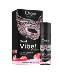 ORGIE DUAL VIBE GIN AND TONIC FRESA GEL INTIMO BESABLE EFECTO VIBRANTE 15 ML