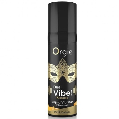 ORGIE DUAL VIBE PINA COLADA GEL INTIMO BESABLE EFECTO VIBRANTE 15 ML