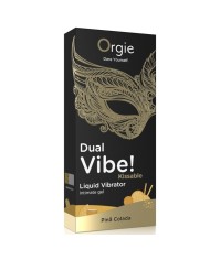 ORGIE DUAL VIBE PINA COLADA GEL INTIMO BESABLE EFECTO VIBRANTE 15 ML