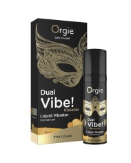 ORGIE DUAL VIBE PINA COLADA GEL INTIMO BESABLE EFECTO VIBRANTE 15 ML