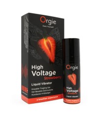 ORGIE HIGH VOLTAGE STRAWBERRY GEL INTIMO BESABLE EFECTO VIBRANTE EXTRA FUERTE 15 ML
