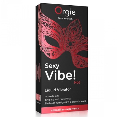ORGIE SEXY VIBE HOT GEL INTIMO EFECTO VIBRANTE Y CALOR 15 ML