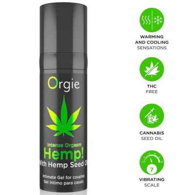 ORGIE HEMP INTENSE ORGASM GEL INTIMO MULTISENSACION CON ACEITE DE CANAMO 15 ML