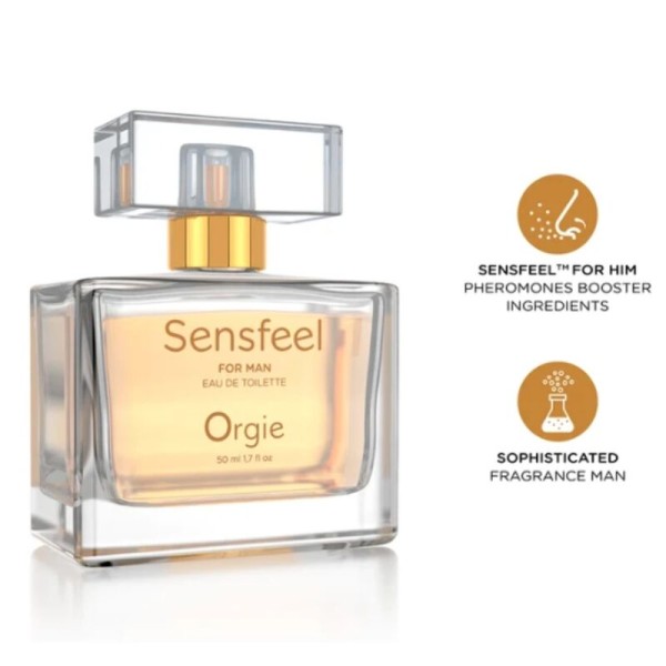 ORGIE SENSFEEL EAU DE TOILETTE CON FEROMONAS BOOSTER PARA HOMBRE 50 ML