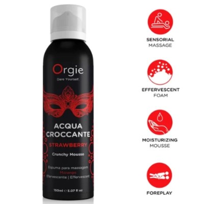 ORGIE ACQUA CROCCANTE ESPUMA CRUJIENTE FRESA PARA MASAJE 150 ML