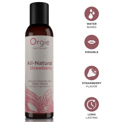 ORGIE FRESA TOTALMENTE NATURAL GEL INTIMO BASE AGUA BESABLE 150 ML