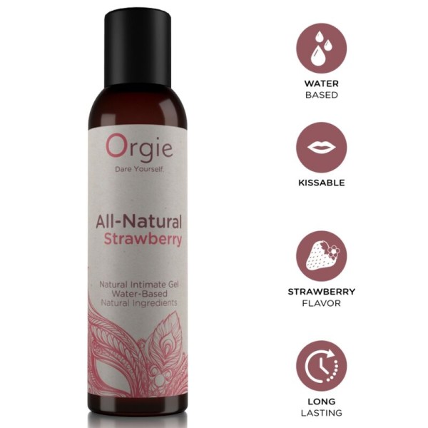 ORGIE FRESA TOTALMENTE NATURAL GEL INTIMO BASE AGUA BESABLE 150 ML