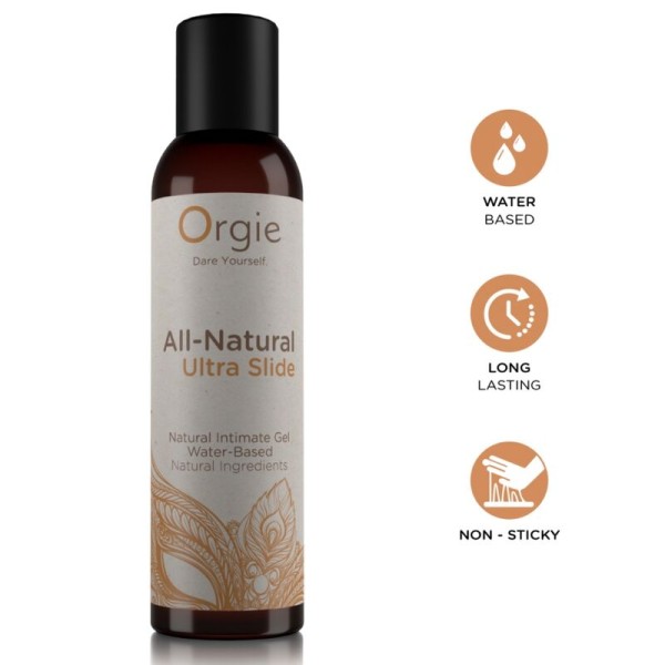 ORGIE ALL NATURAL ULTRA SLIDE GEL INTIMO BASE AGUA 150 ML