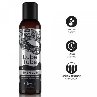 ORGIE LUBE TUBE SEMEN LUBE GEL INTIMO BASE AGUA TEXTURA SEMEN 150 ML