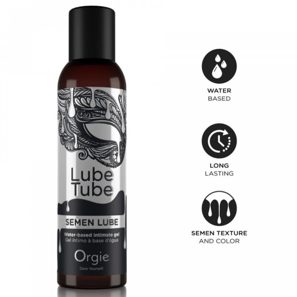 ORGIE LUBE TUBE SEMEN LUBE GEL INTIMO BASE AGUA TEXTURA SEMEN 150 ML