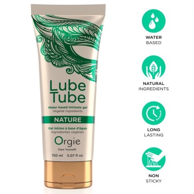 ORGIE LUBE TUBE NATURE GEL INTIMO BASE AGUA CON INGREDIENTES VEGETALES 150 ML