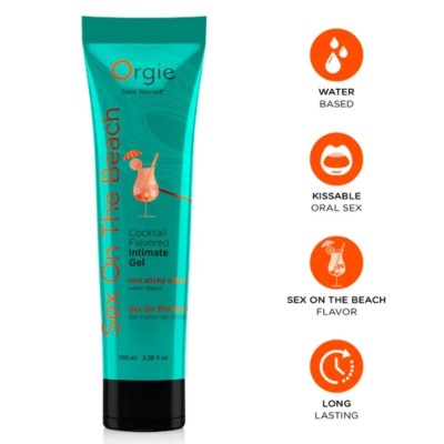 ORGIE LUBE TUBE COCKTAIL SEX ON THE BEACH GEL INTIMO BESABLE BASE AGUA 100 ML