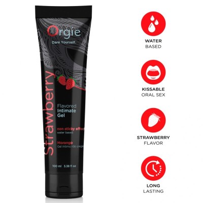 ORGIE LUBRICANETE GEL INTIMO BESABLE BASE AGUA FRESA 100 ML