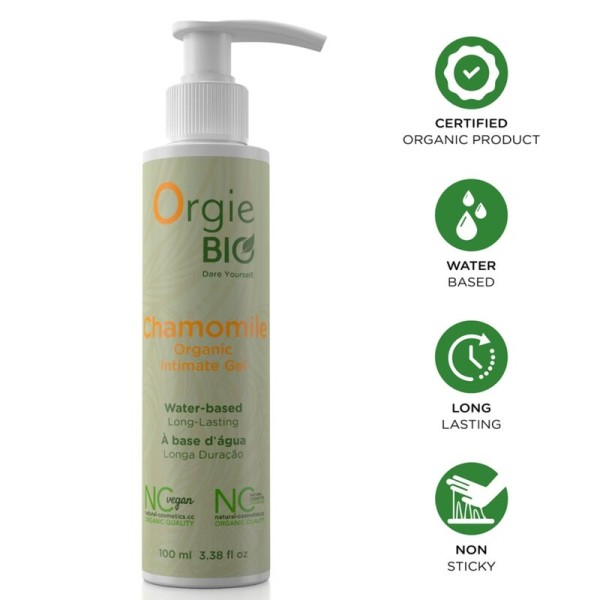 ORGIE BIO CHAMOMILE GEL INTIMO ORGANICO BASE AGUA 100 ML