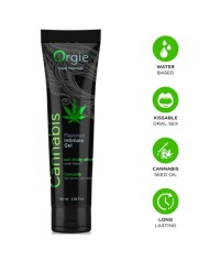ORGIE LUBE TUBE CANNABIS GEL INTIMO BESABLE BASE AGUA 100 ML