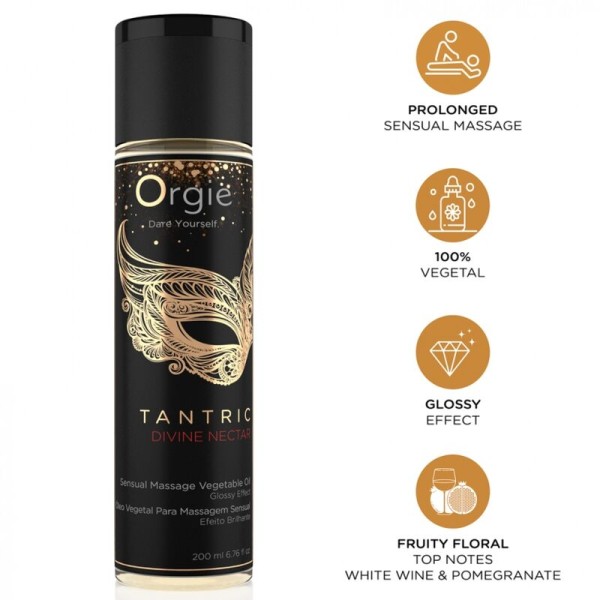 ORGIE TANTRIC DIVINE NECTAR ACEITE VEGETAL DE MASAJE 200 ML
