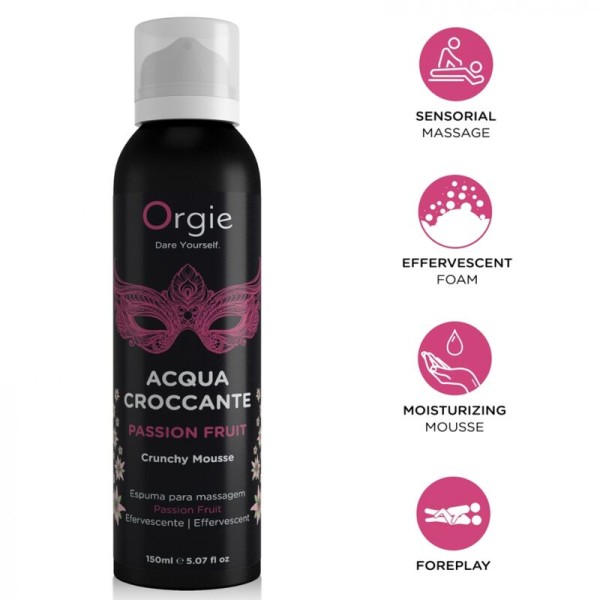ORGIE ACQUA CROCCANTE ESPUMA CRUJIENTE MARACUYA PARA MASAJE 150 ML