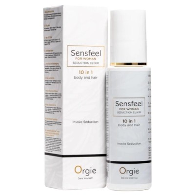 ORGIE SENSFEEL ELIXIR DE SEDUCCION PARA MUJER 10 EN 1 CUERPO Y CABELLO 100 ML