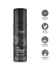 ORGIE SEXY VIBE HIGH VOLTAGE GEL INTIMO EFECTO VIBRANTE EXTRA FUERTE 15 ML