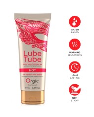 ORGIE LUBE TUBE HOT GEL INTIMO BASE AGUA EFECTO CALOR 150 ML