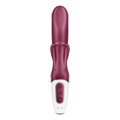 SATISFYER LOVE ME VIBRADOR RABBIT ROJO