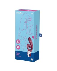 SATISFYER LOVE ME VIBRADOR RABBIT ROJO
