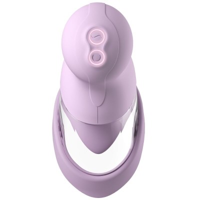 FANTASY FOR HER VELOURA TOUCH PLEASURE PUMP BOMBA INTIMA CON SUCCION Y VIBRACION MORADA