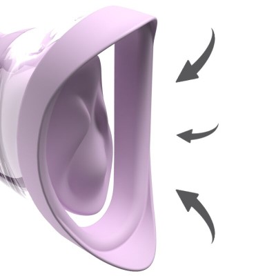 FANTASY FOR HER VELOURA TOUCH PLEASURE PUMP BOMBA INTIMA CON SUCCION Y VIBRACION MORADA