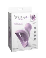 FANTASY FOR HER VELOURA TOUCH PLEASURE PUMP BOMBA INTIMA CON SUCCION Y VIBRACION MORADA