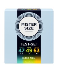 MISTER SIZE PACK MUESTRA PRESERVATIVOS TALLA 47 49 53 MM 3 UNIDADES