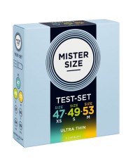 MISTER SIZE PACK MUESTRA PRESERVATIVOS TALLA 47 49 53 MM 3 UNIDADES