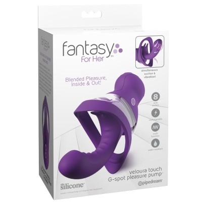 FANTASY FOR HER VELOURA TOUCH G SPOT PLEASURE PUMP BOMBA INTIMA PUNTO G MORADA