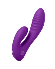 FANTASY FOR HER SECRET LOVER VIBRADOR DOBLE PUNTO G Y CLITORIS RECARGABLE MORADO