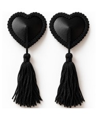 CHILIROSE CR 4897 CUBREPEZONES CORAZON CON BORLAS NEGRO