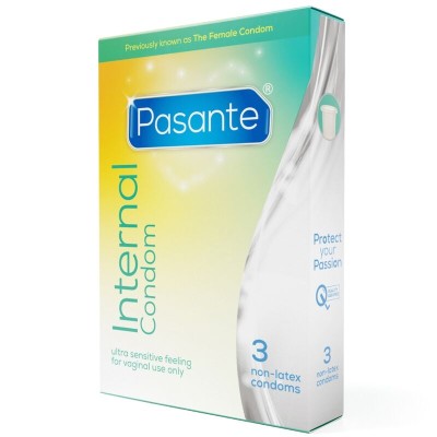 PASANTE INTERNAL PRESERVATIVOS FEMENINOS SIN LATEX CAJA 3 UNIDADES