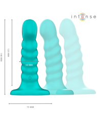 INTENSE BUFFY VIBRADOR TALLA S DISENO EN ESPIRAL 10 VIBRACIONES AZUL CONTROL REMOTO