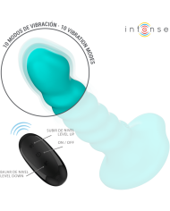 INTENSE BUFFY VIBRADOR TALLA S DISENO EN ESPIRAL 10 VIBRACIONES AZUL CONTROL REMOTO