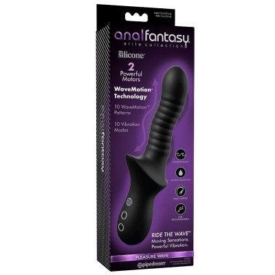 ANAL FANTASY ELITE PLEASURE WAVE MASAJEADOR ANAL WAVEMOTION RECARGABLE NEGRO