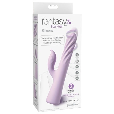 FANTASY FOR HER FANTASY TWIST VIBRADOR TWISTMOTION CON ROTACION Y EMPUJE MORADO
